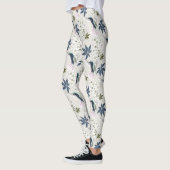 Leggings Colibris et fleurs blanches. (Gauche)