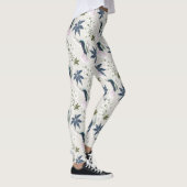 Leggings Colibris et fleurs blanches. (Droite)