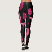Leggings Collage Art : Motif de boisson de fête. (Dos)