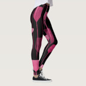 Leggings Collage Art : Motif de boisson de fête. (Droite)