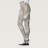 Leggings Collage couleur diamant argenté (Gauche)