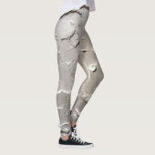 Leggings Collage couleur diamant argenté (Droite)