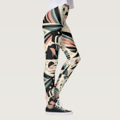 Leggings Collage d'aigle atomique à motif géométrique (Droite)