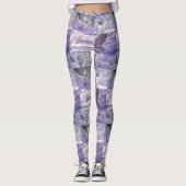 Leggings Collage d'art d'ours polaire d'hiver (Devant)