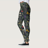Leggings Collage de fleurs sauvages (Gauche)