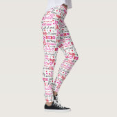 Leggings Collage de mots de la Saint-Valentin (Droite)