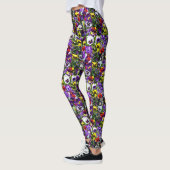 Leggings Collage de photos Pansy : Kaleidoscope de la beaut (Gauche)