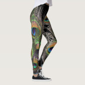 Leggings Collage de plume de paon (Droite)