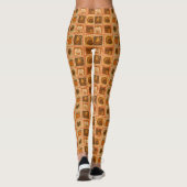 Leggings Collage du timbre de Thanksgiving (Dos)