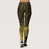 Leggings Collage égyptien d'hiéroglyphes et de symboles (Dos)