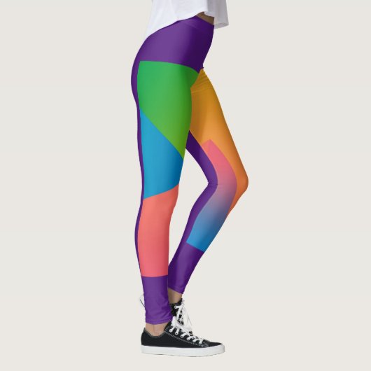 Leggings Collage frontal multicolore (Droite)