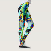 Leggings Collage Papillon couleur flashy mignonne conçu (Droite)