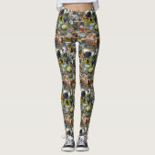 Leggings Collage photo de la ferme, (Devant)