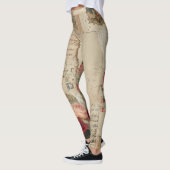 Leggings Collage romantique vintage rose (4) (Gauche)