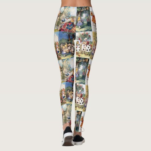 Leggings Collage vintage Wonderland (Dos)