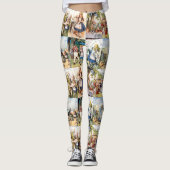 Leggings Collage vintage Wonderland (Devant)