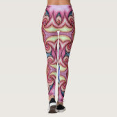 Leggings Collants, kaléidoscope coloré abstrait (Dos)