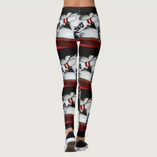 Leggings: Collectie sport (Bowling Pins 2) Leggings (Achterkant)