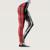 Leggings Collection Abstraite Red Black Plaid (Droite)