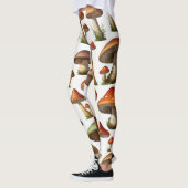 Leggings Collection de champignons Design Motif (Gauche)