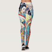 LEGGINGS COLLECTION DE DESIGNER DE PRINTEMPS ASIATIQUE (Dos)
