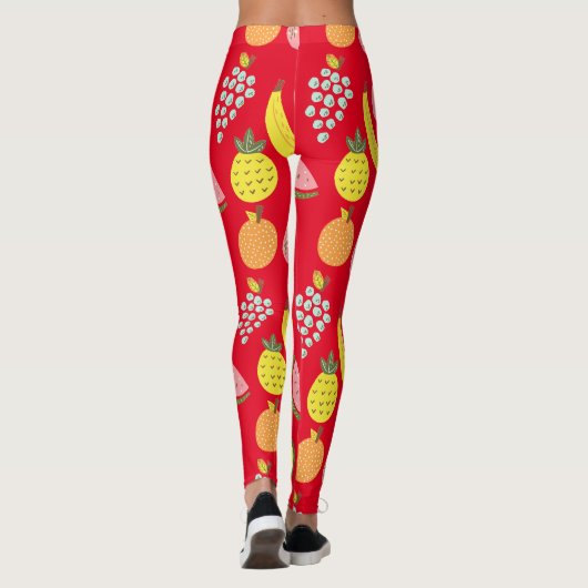 Leggings Collection de fruits assorés Thunder_Cove (Dos)