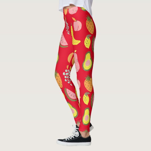 Leggings Collection de fruits assorés Thunder_Cove (Gauche)