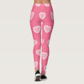 Leggings Collection de la Saint-Valentin rose moderne (Dos)