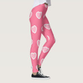 Leggings Collection de la Saint-Valentin rose moderne (Droite)