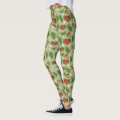 Leggings Collection de Motifs de paniers de fruits - Fraise (Gauche)
