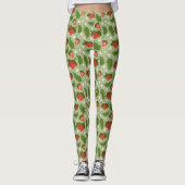 Leggings Collection de Motifs de paniers de fruits - Fraise (Devant)