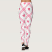 Leggings Collection des valentines du Coeur rose tendance (Dos)