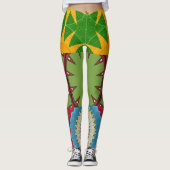LEGGINGS COLLECTION DESIGNER COLLAGE ÉCLAT DE COULEUR (Devant)