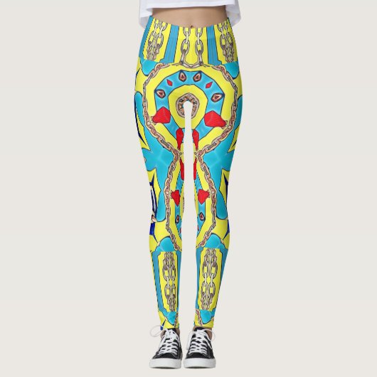 LEGGINGS COLLECTION DESIGNER NAVAL (Devant)