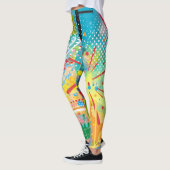 Leggings Collection d'explosions de couleur (Gauche)