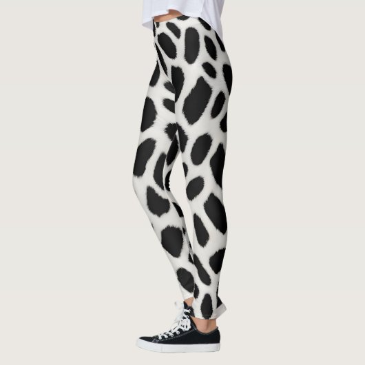 Leggings Collection élégante Leopard blanc tendance de luxe (Gauche)