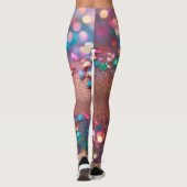 Leggings Collection Holographique Opale parties scintillant (Dos)
