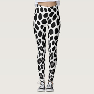 Leggings Collection Luxe White Leopard Elégante