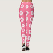 Leggings Collection moderne d'amour du coeur rose (Dos)