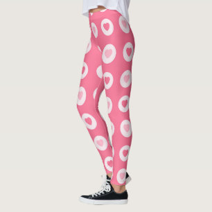 Leggings Collection moderne d'amour du coeur rose