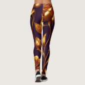 Leggings Collection moderne de luxe Big Gold Rose (Dos)