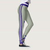 Leggings Collection Monogram Playball - bleu/blanc/gris (Droite)