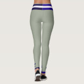 Leggings Collection Monogram Playball - bleu/blanc/gris (Dos)