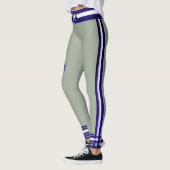 Leggings Collection Monogram Playball - bleu/blanc/gris (Gauche)
