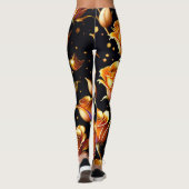 Leggings Collection Rose tendance de luxe Big Gold (Dos)
