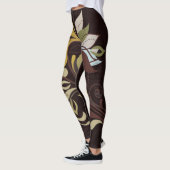 Leggings Colles Brown d'automne riches en gras Impression c (Gauche)