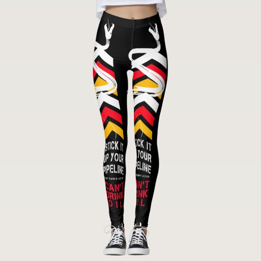 Leggings Collez-le vers le haut de votre canalisation (Devant)