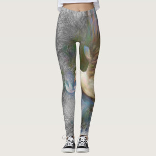 Leggings colombe animale artistique