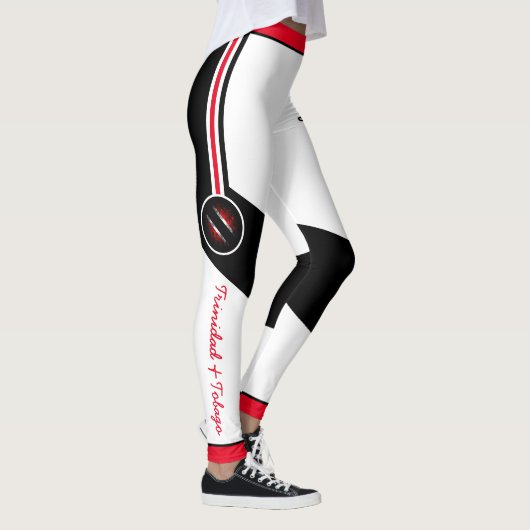 Leggings Colonnes patriotiques Trinité-et-Tobago avec nom (Droite)