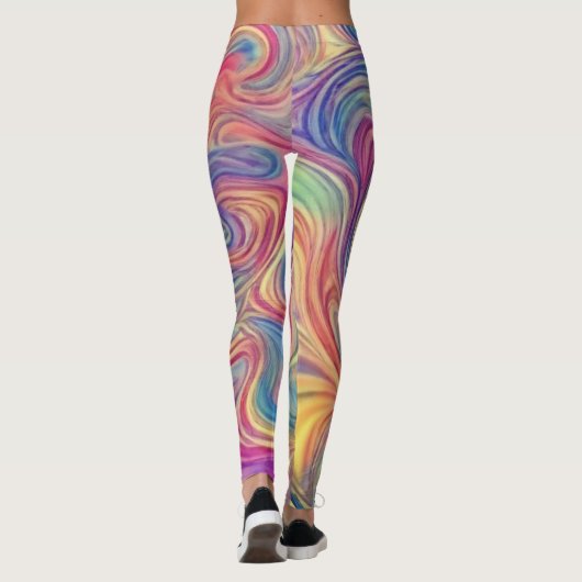 Leggings Color Swirls  (Dos)